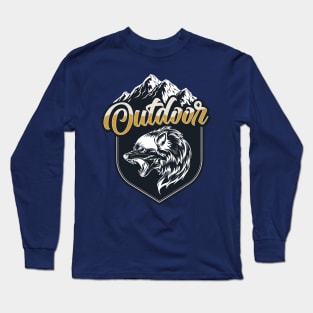 outdoor wolf Long Sleeve T-Shirt